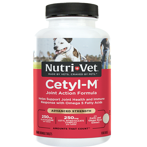 Nutri-Vet Cetyl-M Advanced Joint Action Formula Chewable Tablets - 360 ct 