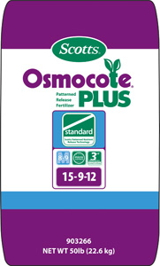 Osmocote Plus 15-9-12 (8-9M) Standard - 50 lb  