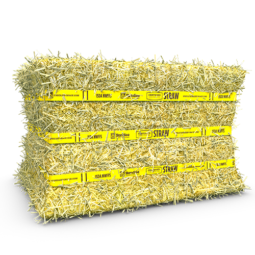 Certified Straw Compressed Bale - 50 lb  