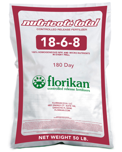 Florikan with Nutricote Total 18-6-8 180 Day - 50 lb